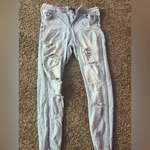 Denim Ripped Blue Jeans